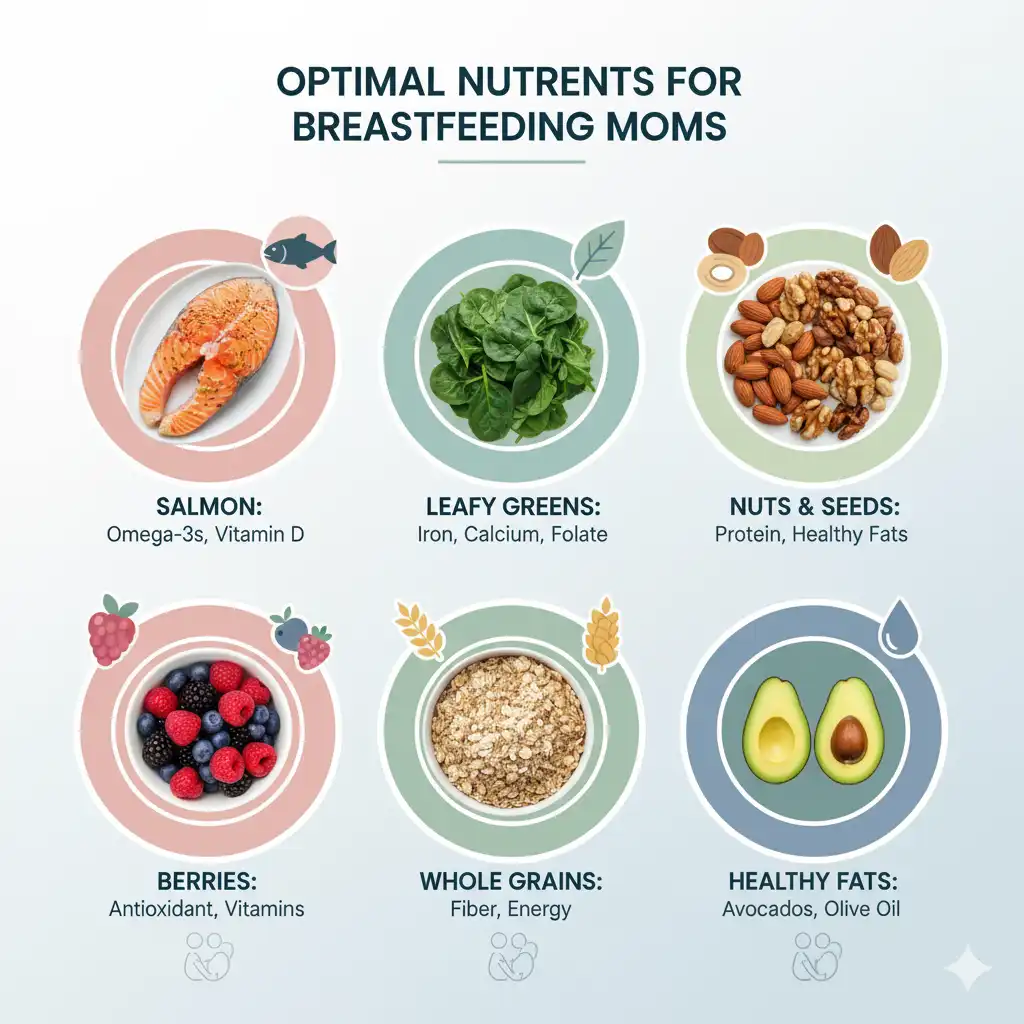 Nutrient-dense meal planning for breastfeeding mothers practicing intermittent fasting